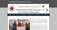 Desktop Screenshot of kelownaitalianclub.com